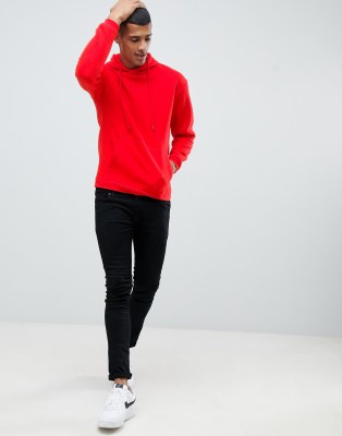 jack and jones red hoodie