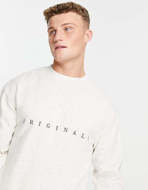 Asos white outlet sweatshirt