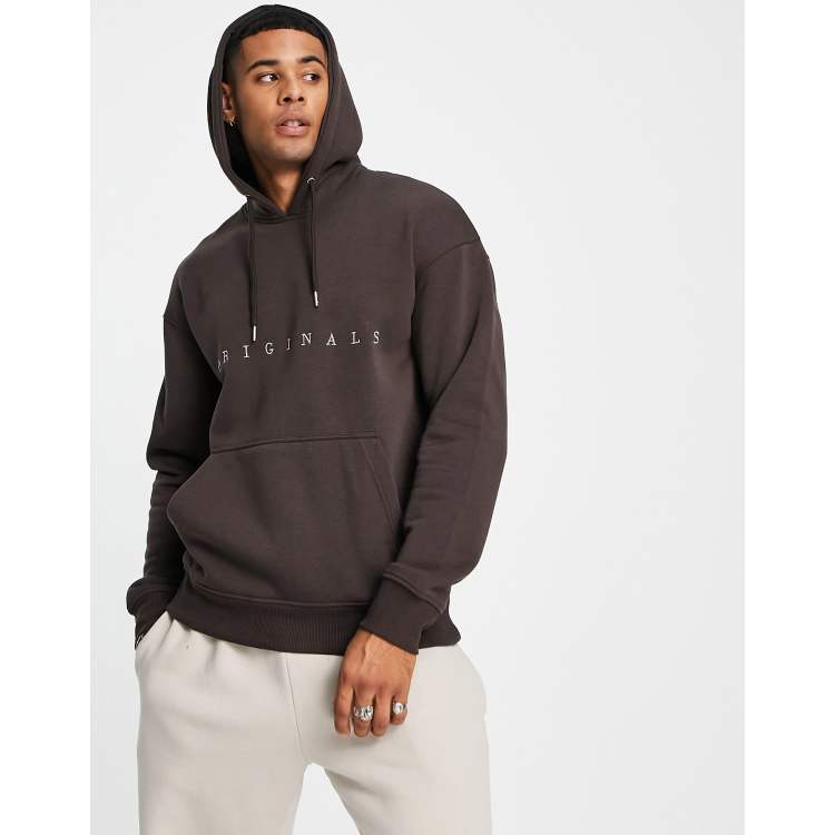 Jack and jones logo hoodie sale