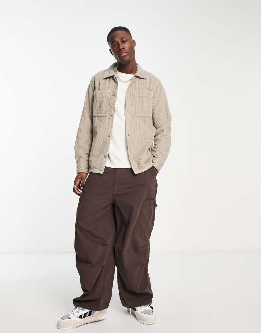 Jack & Jones Originals - Giacca in velluto a coste beige, 3 di 4