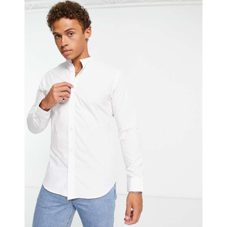 Tommy hilfiger cheap grandad collar shirt