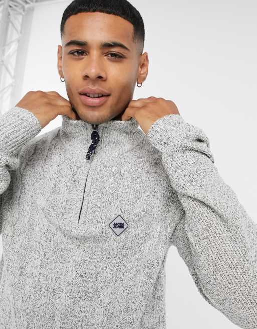 half zip jack and jones
