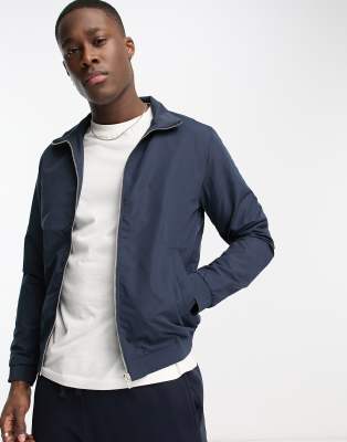 Jack & Jones Jack & Jones Originals harrington jacket in navy-Black