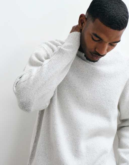 Jack & Jones Originals - jersey de punto jacquard en gris claro, 2 de 5