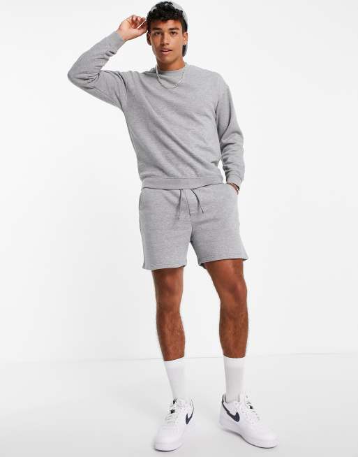 Jack & Jones Originals - Jersey short in grijs, deel van co-ord set