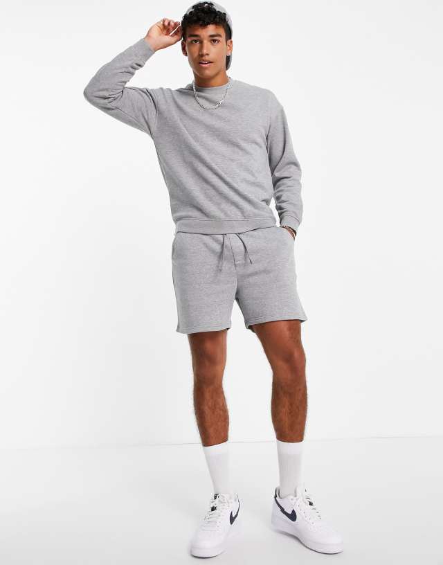 Jack & Jones Originals jersey shorts in gray - part of a set