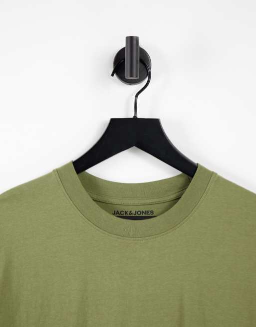 Jack & Jones Originals - Kakifarvet oversized T-shirt, 4 af 4
