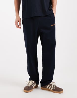 Jack & Jones Originals Logo Joggers In Black