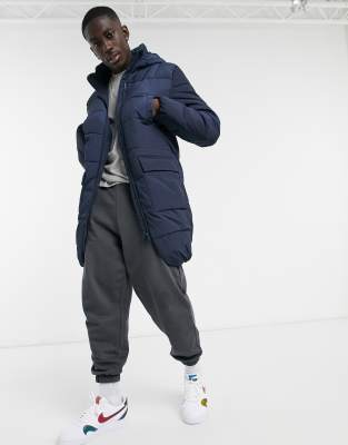 jack & jones originals long length puffer parka