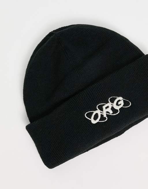 Jack & Jones Originals ORG fisherman beanie in black, 3 of 4