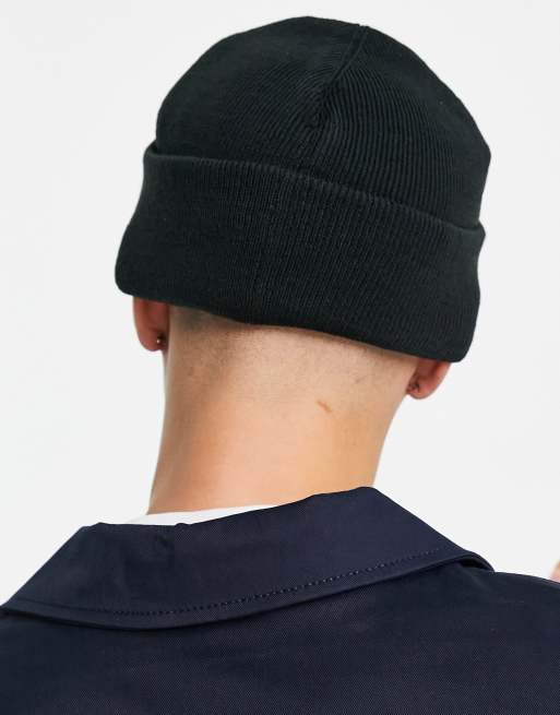 Jack & Jones Originals ORG fisherman beanie in black, 4 of 4