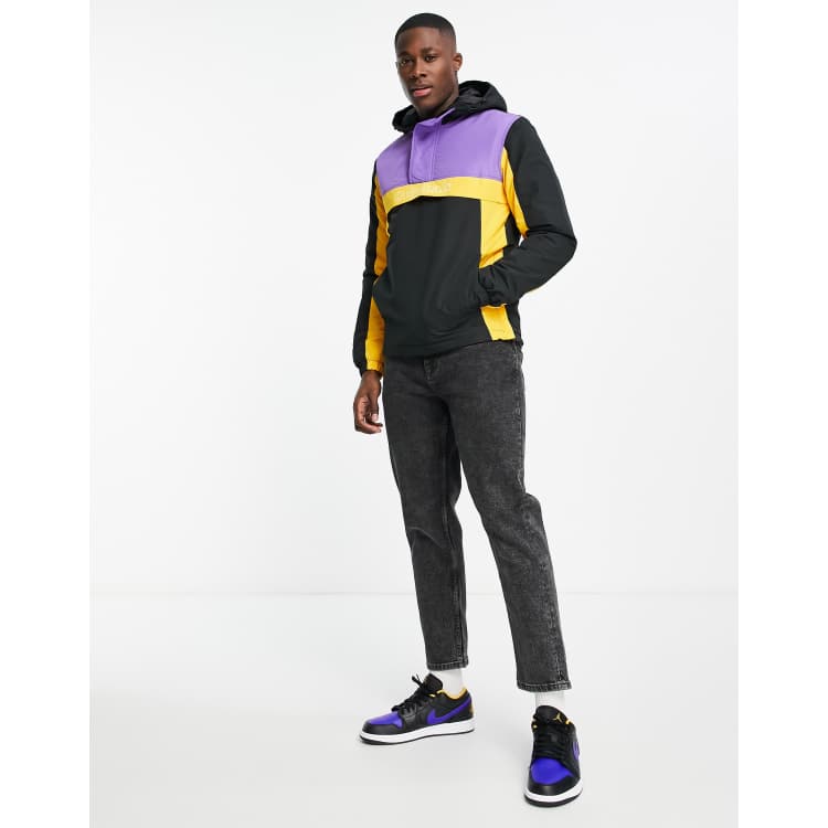 Nike black and yellow windbreaker sale