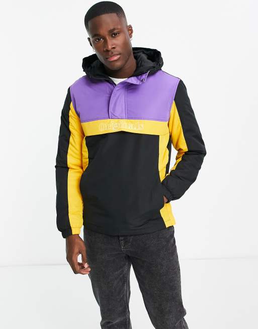 Black and purple windbreaker best sale