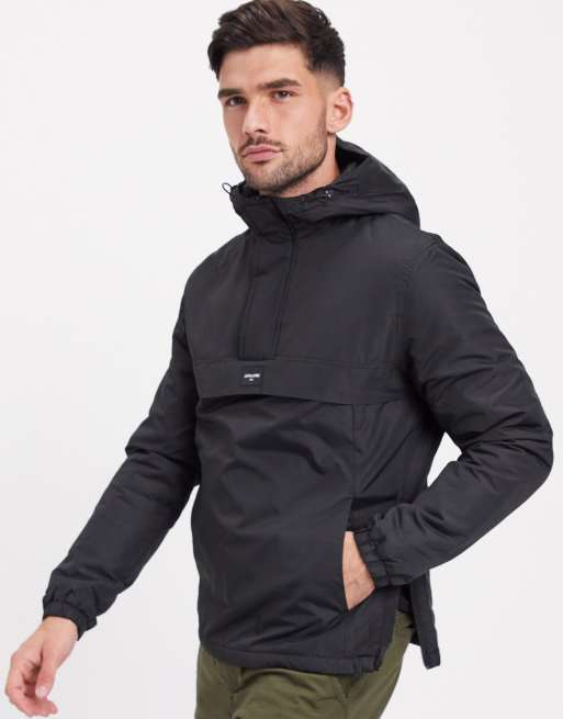 Jack & Jones Originals overhead jacket in black | ASOS