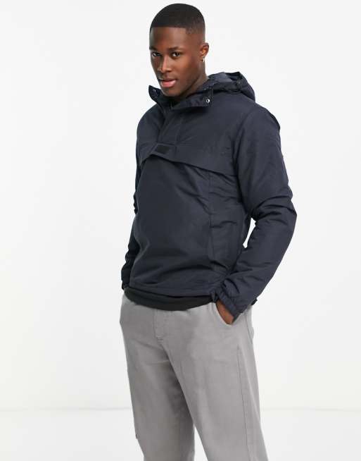 Jack & Jones Originals overhead windbreaker in navy