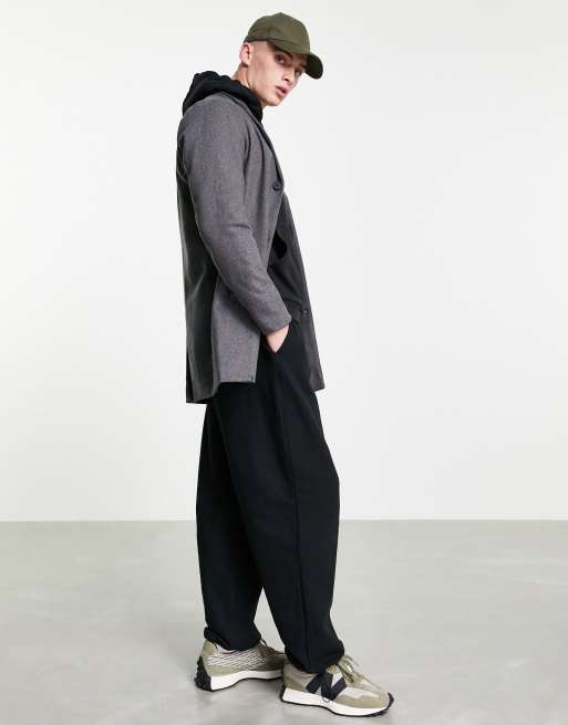 Jack & Jones - Originals - Overjas van wolmix in lichtgrijs, 4 van 4