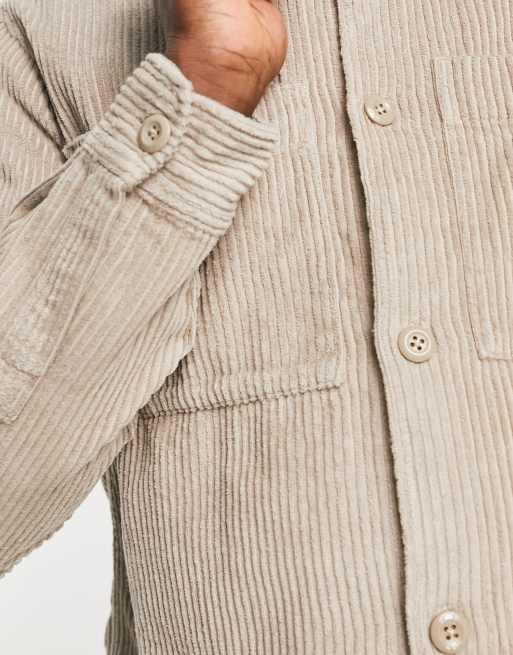 Jack & Jones Originals - Overshirt van corduroy in beige, 4 van 4
