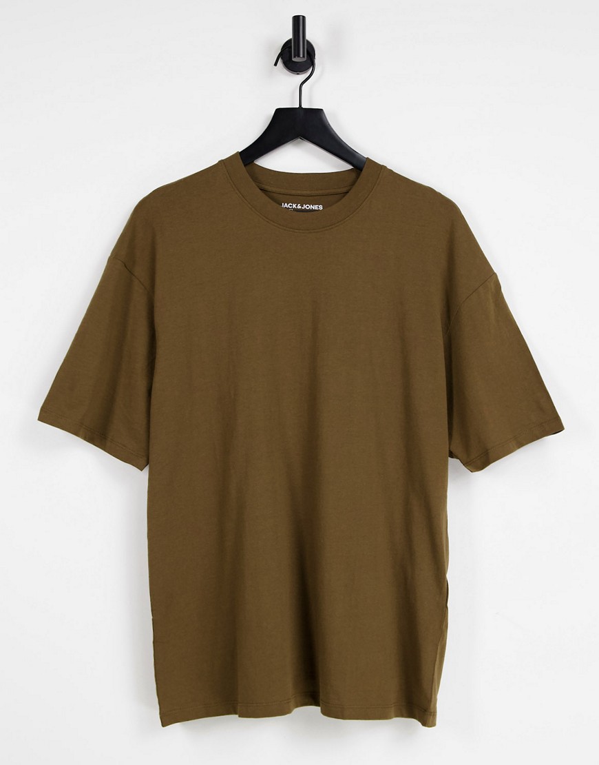 Jack & Jones Originals oversize t-shirt in brown