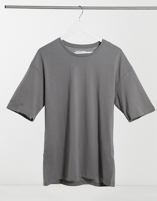 Jack & Jones Originals oversize t-shirt in grey marl