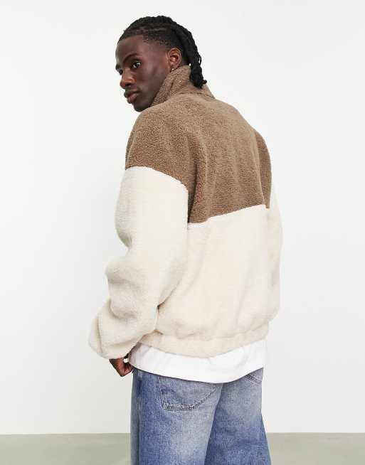 Beige quarter zip fleece 2025