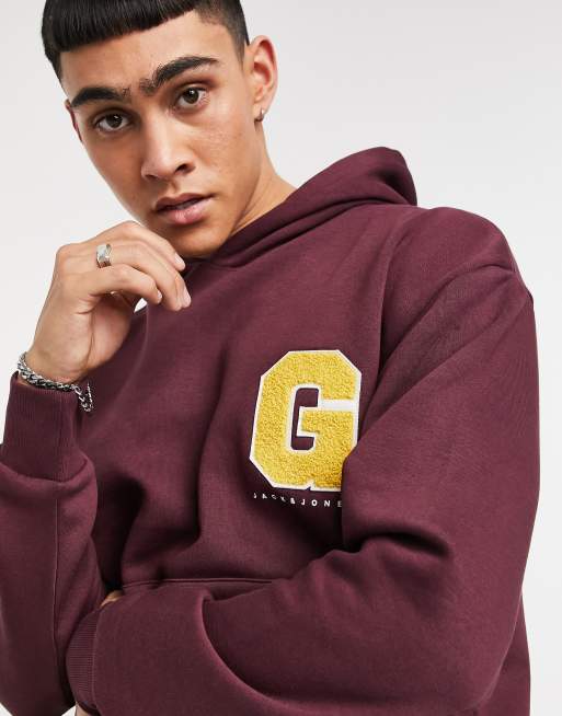 Jack and discount jones burgundy hoodie