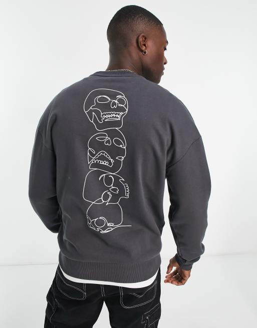 Hoodie with skull on back new arrivals