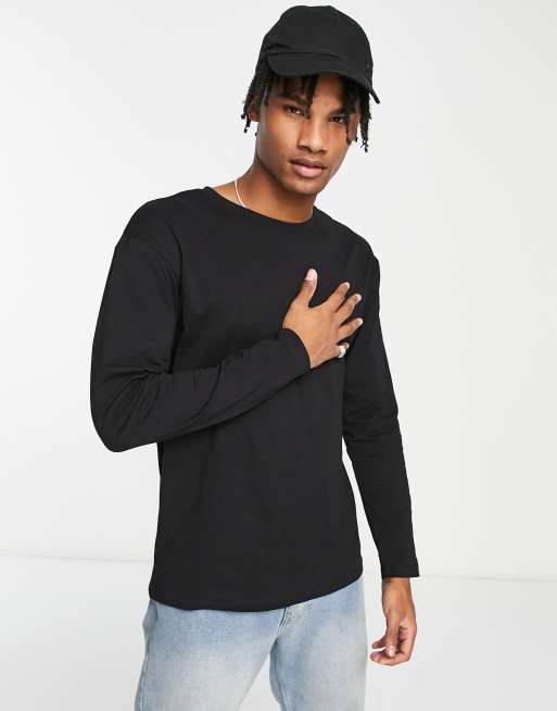 Jack Jones Originals oversized long sleeve t shirt with Calabasas back print in black ASOS