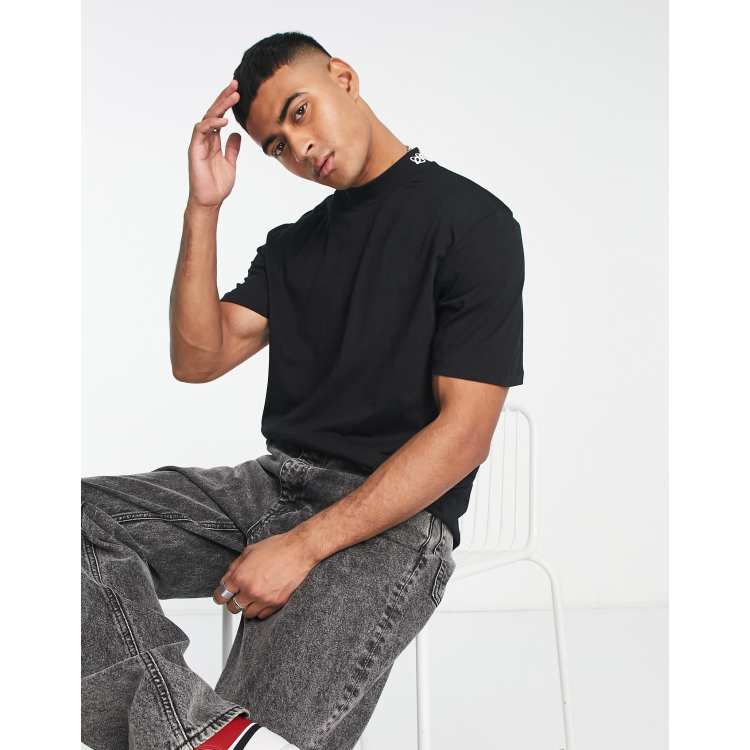 t shirt mock neck