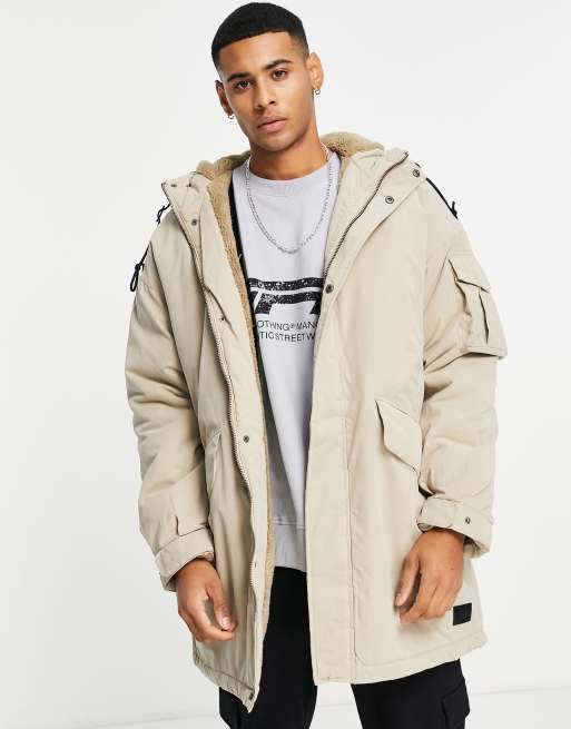 parka beige jack and jones