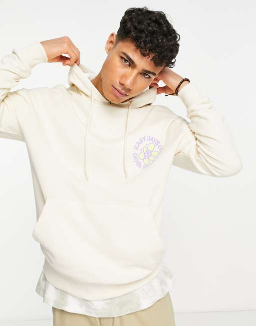 Jack & Jones Originals oversized sweat with good times back print in beige, 2 of 4