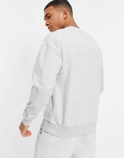 Jack & Jones Originals - Oversized sweatshirt med New York-logo på brystet i grå, 2 af 4