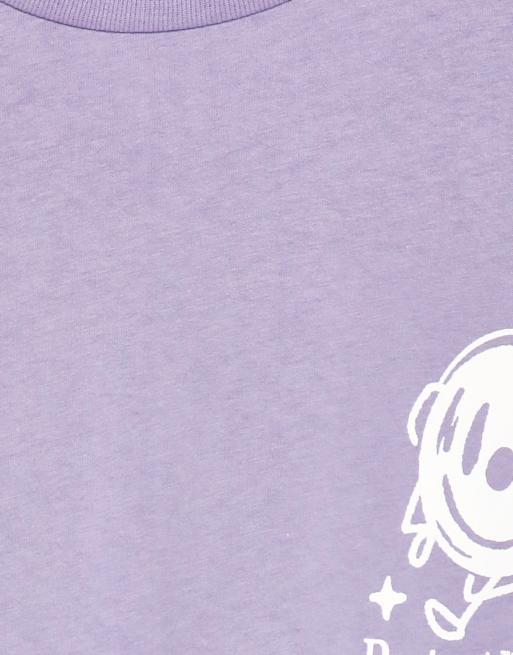 Jack & Jones Originals oversized t-shirt event back print in lilac, 4 of 4