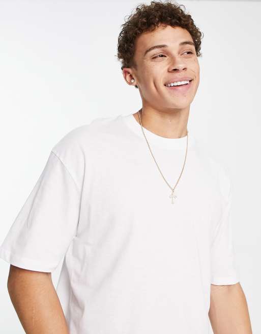 Jack & Jones Originals oversized t-shirt in white | ASOS