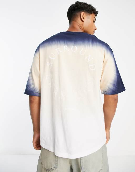 Jack & Jones - Originals - Oversized T-shirt met ombre print op de achterkant in roze 