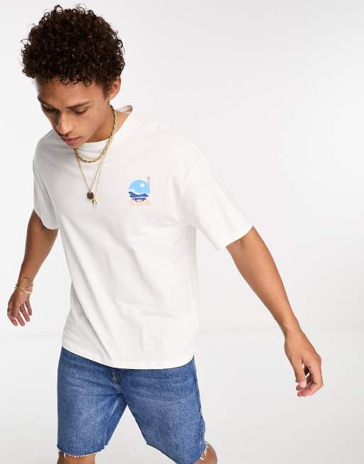 Tシャツ・カットソー Cotton jersey T-shirt MJN520_14ES_F0964_S_OOO White organic cotton T-shirt with logo | Marni