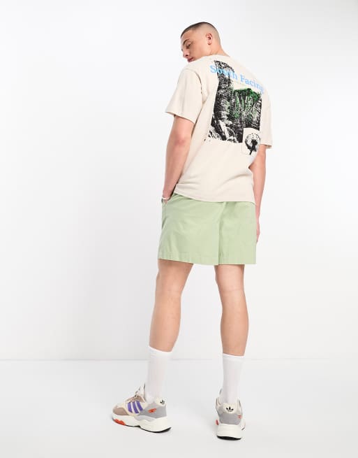 Jack & Jones Originals oversized t-shirt with mountain back print in beige, 3 of 4