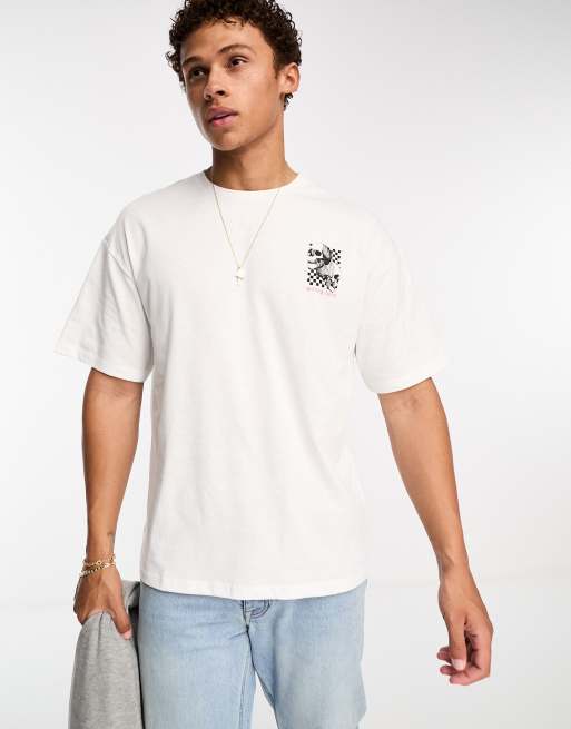 Jack & Jones Originals oversized T-shirt with wrong turn back