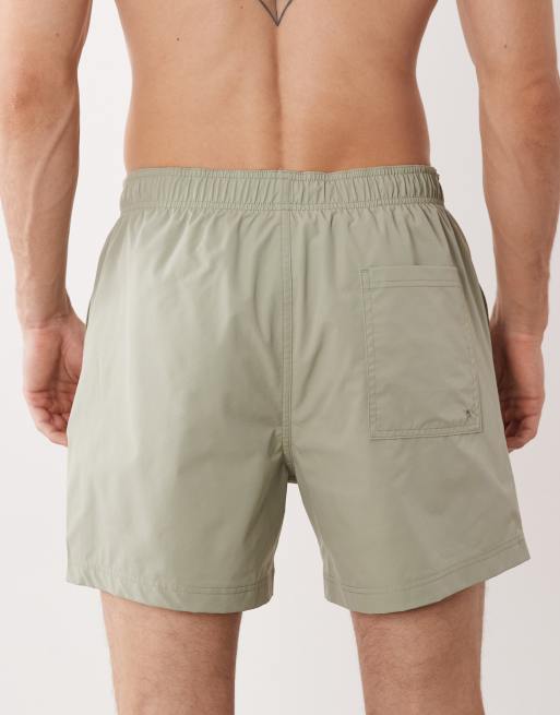 Jack & Jones Originals - Pantaloncini da bagno verde salvia con logo , 5 di 5