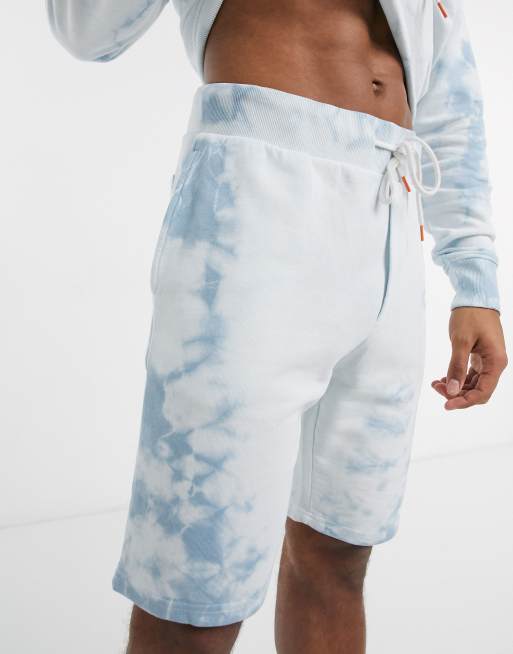 Jack & Jones Originals - Felpa tie-dye blu in coordinato, 3 di 3