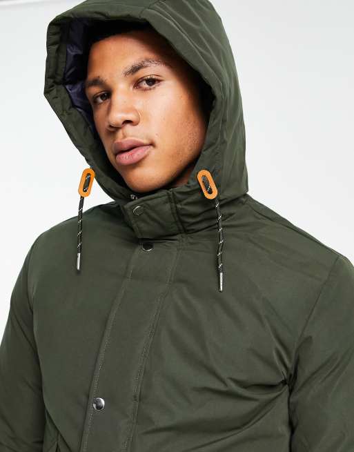 Jack u0026 Jones Originals parka in khaki | ASOS