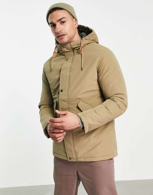 Jack & Jones – Originals – Khakifärgad parkas