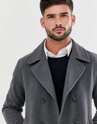 dark grey peacoat