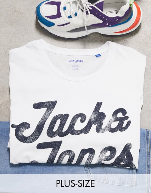 Jack & Jones Originals Plus big logo t-shirt