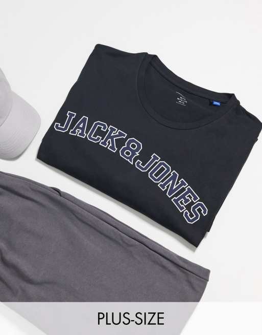 Jack & Jones Originals Plus – T-shirt med logga på bröstet