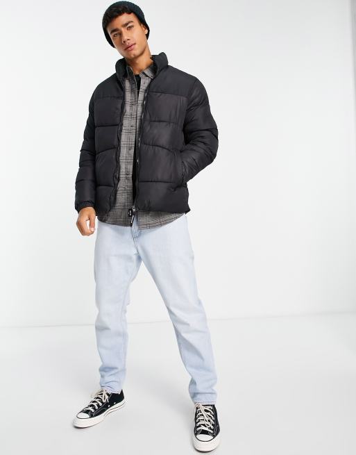Jack & jones originals puffer jacket in black clearance