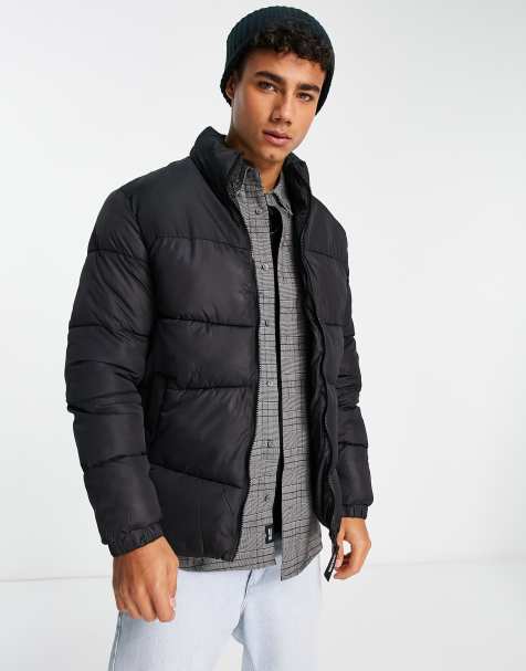 Puffer jacket no online hood