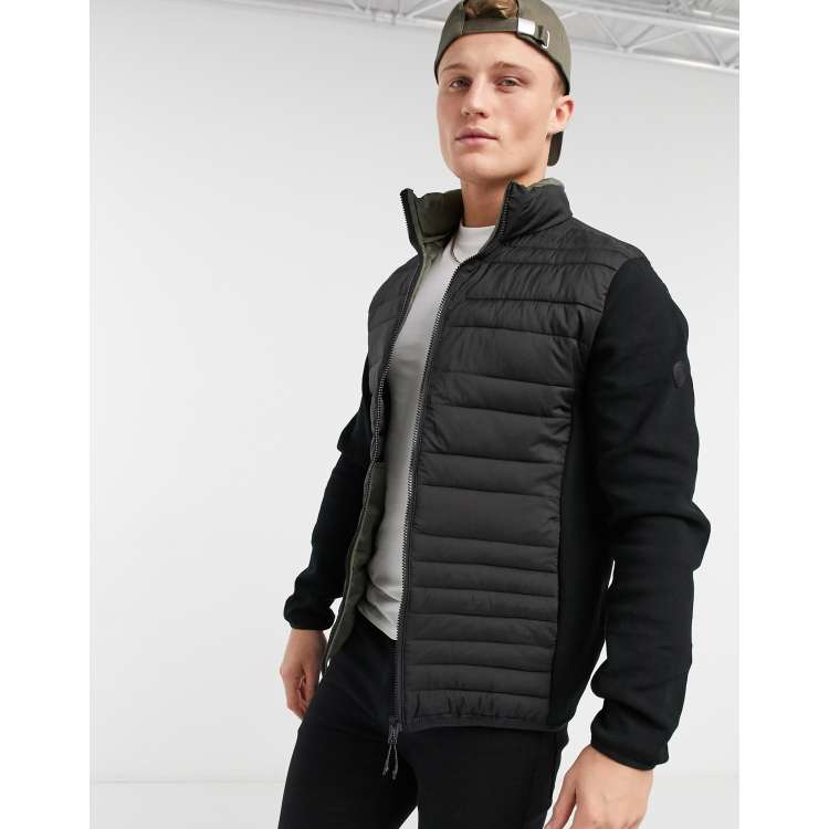 Puffer vest with 2025 sweater sleeves