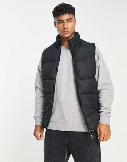 Jack & Jones Originals teddy zip up jacket in navy