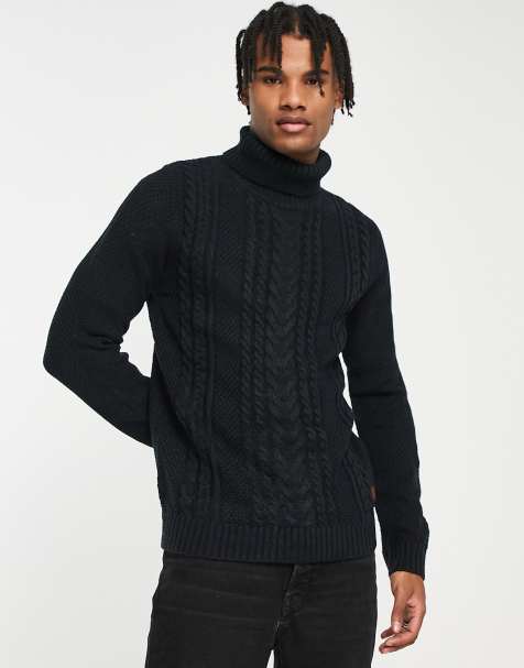 Pull à col roulé en maille torsadée Nike Life pour homme