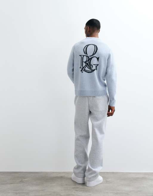 Jack & Jones Originals pull jacquard bleu pâle, 4 de 5